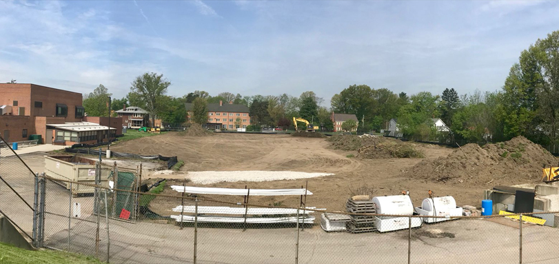 Field behind the Packard Athletic Center