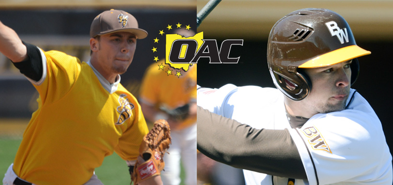 OAC Pitcher of the Week Logan Heffernan and OAC Hitter of the Week Cole Nieto