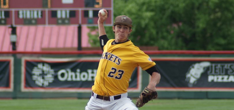 Junior All-OAC pitcher Danny Cody threw a career-high 8 innings against Westfield State and struck out his 100th batter of the season (Photo courtesy of Alec Palmer)