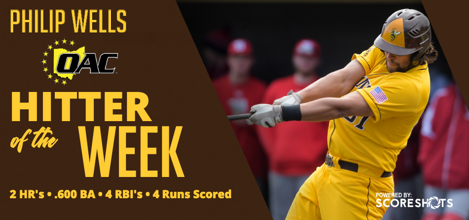 Wells Garners OAC Hitter of the Week Award