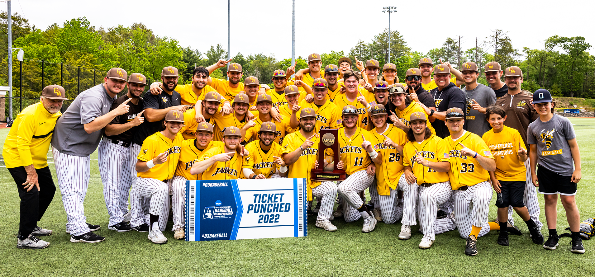 2022 BW Baseball - NCAA Super Regional Champions (photo courtesy of David Le)