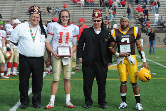 35th Shriners Classic  Players of the Game.  BW Josiah Holt and Otterbein Aaron Kingcade.