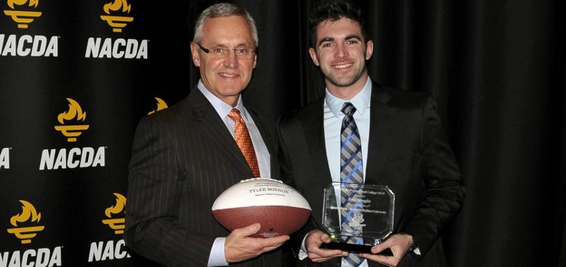 Jim Tressel '75 and Tyler Moeglin