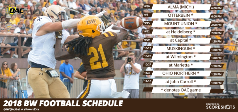 Football Announces 2018 Schedule