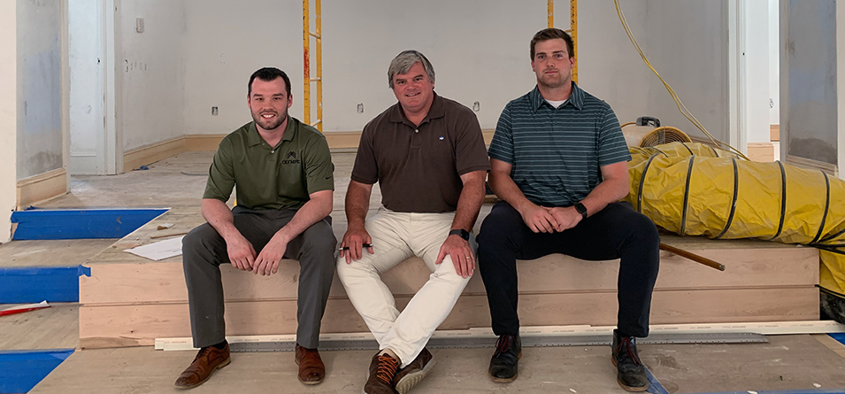 BW Alumni Matt Lowry '19, Danny Andrews '90 and Brock Riemenschneider '18