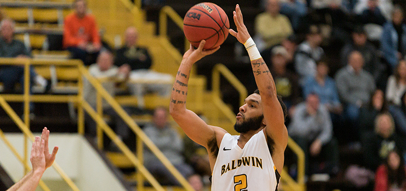Senior Jay Battle led BW with 19 points in the loss to Capital (Photo Courtesy of Jesse Kucewicz)