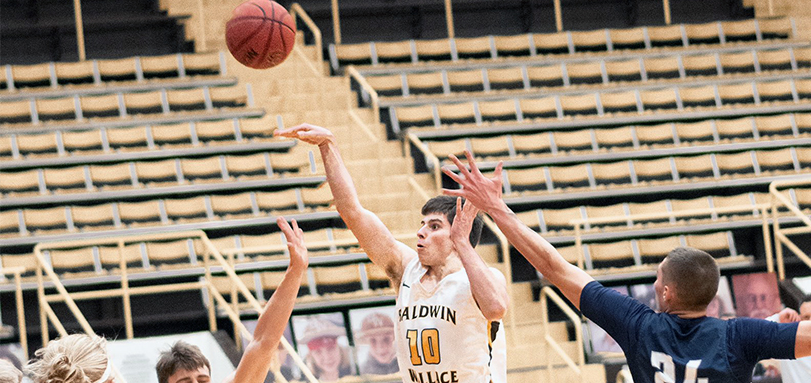 Freshman guard Luke Driscoll scored a career-high tying 10 points.
(Photo courtesy of Ethan Miller '21)