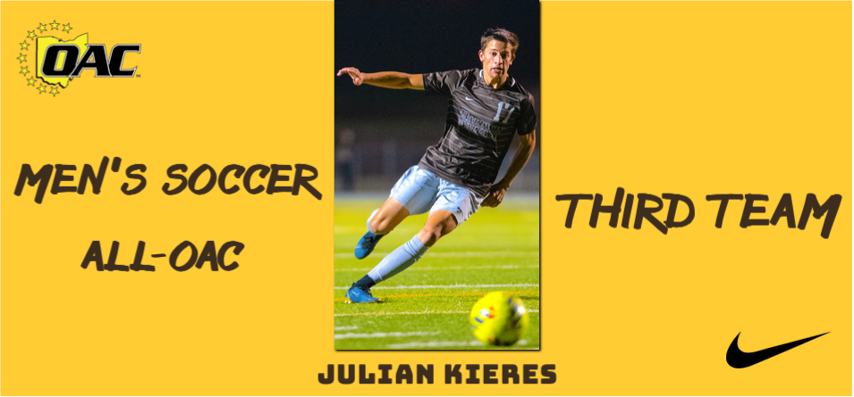Kieres Named to 2023 All-OAC Men's Soccer Team