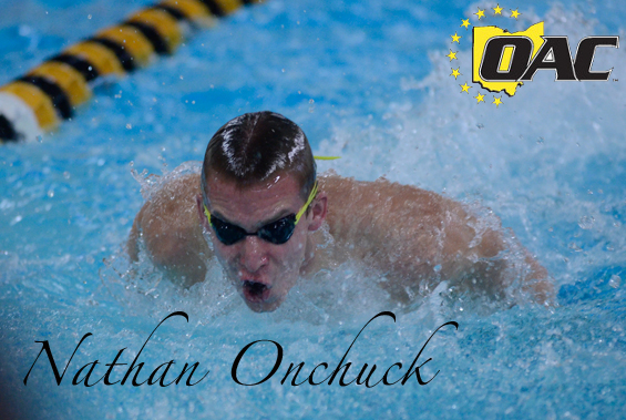 Nathan Onchuck Named OAC Swimmer-of-the-Week