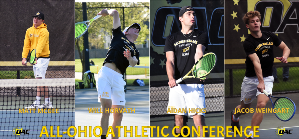 Four Men&rsquo;s Tennis Players Earn All-OAC Honors