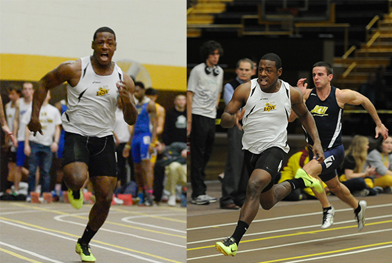 Kevin Johnson Won the 55-Meter and 200-Meter Dashes