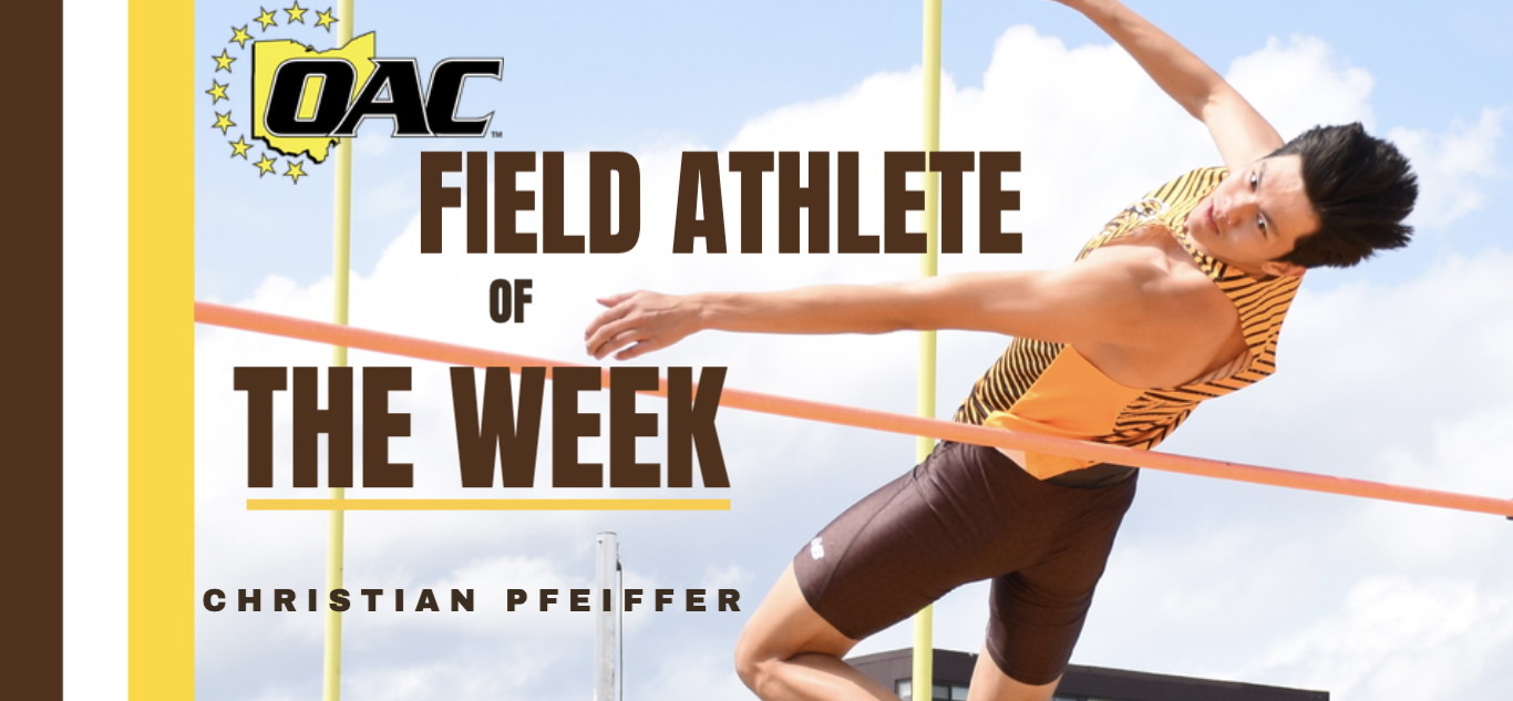 Pfeiffer Receives First Career OAC Men's Outdoor Field Athlete of the Week Accolade