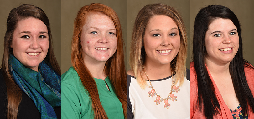 Mackenzie Brua, Mackenzie Nelson, Brittany Lightel and Samantha Dostall