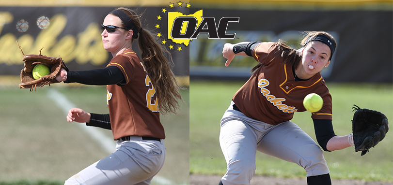 Freshmen All-OAC selections Alexis Boledovic and Erica English