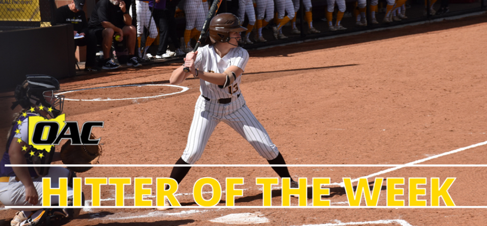 Lester Garners First Career OAC Softball Hitter of the Week Accolade