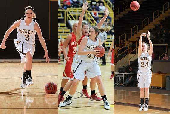 Jessica Lairson, Lexi Rohrbach and Audrey Smolik