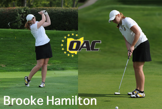 Hamilton Takes OAC Women&rsquo;s Golf Weekly Honors