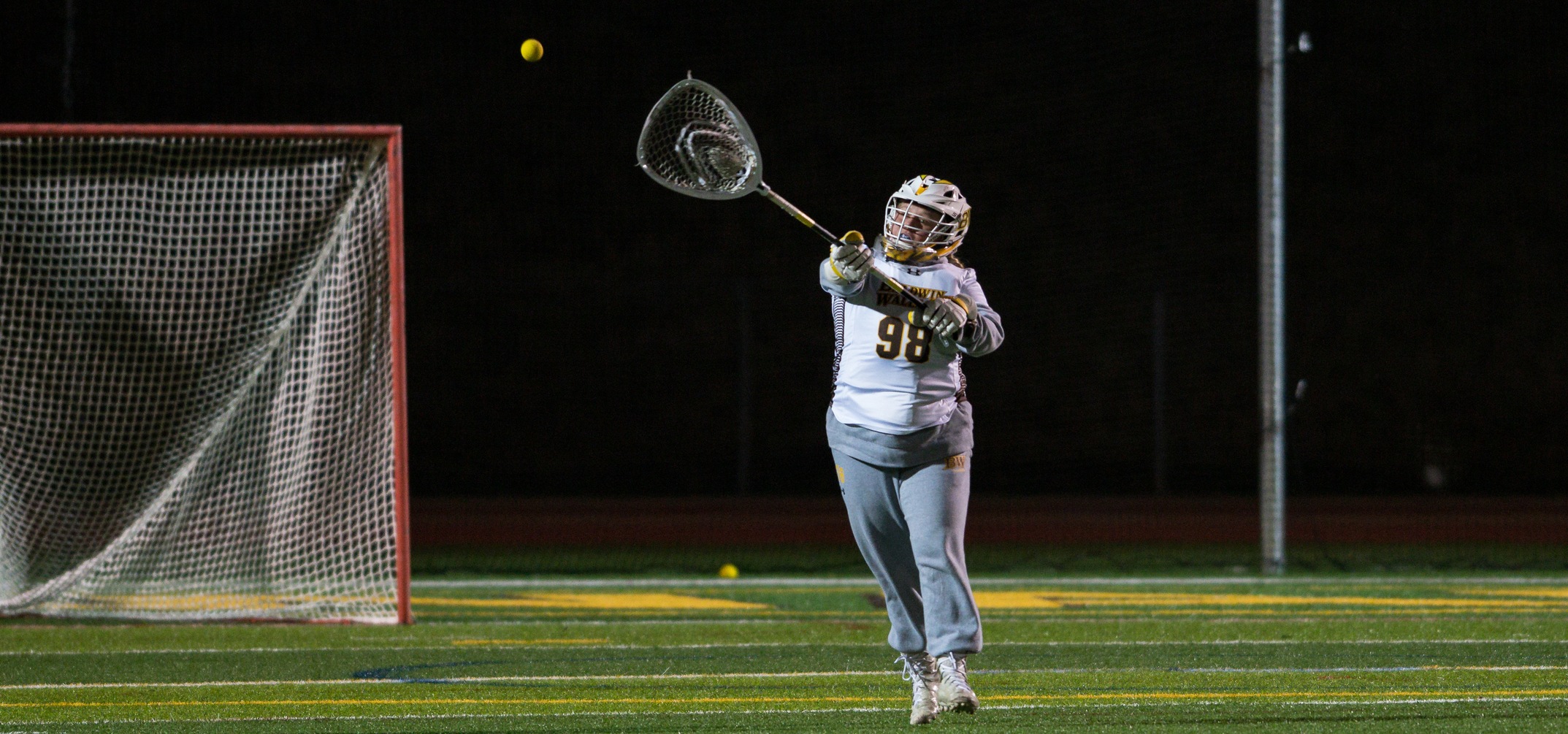 Sophomore goalkeeper Ashleigh Hildreth broke the school's career save record with her 7 saves against Muskingum (Photo courtesy of Jesse Kucewicz)