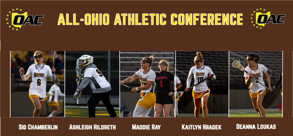 Five Women&rsquo;s Lacrosse Athletes Selected to All-OAC Team