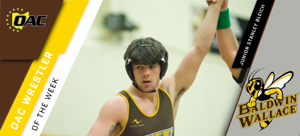 Bleich Bears Second OAC Wrestler of the Week Honor