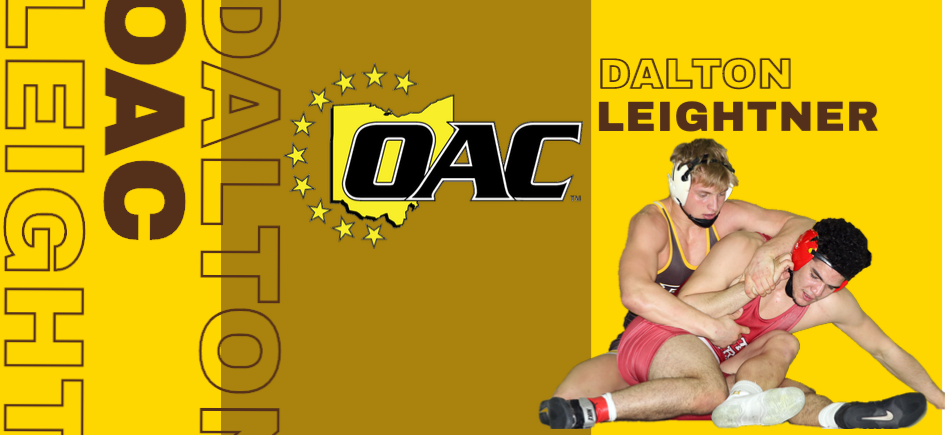 Leightner Named OAC Wrestler of the Week