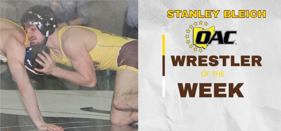 Bleich Garners Third Career OAC Wrestler of the Week Accolade
