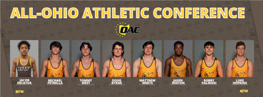 Eight Men&rsquo;s Wrestlers Selected to All-OAC Team, Coaching Staff Tabbed as Staff of the Year for Second Straight Season