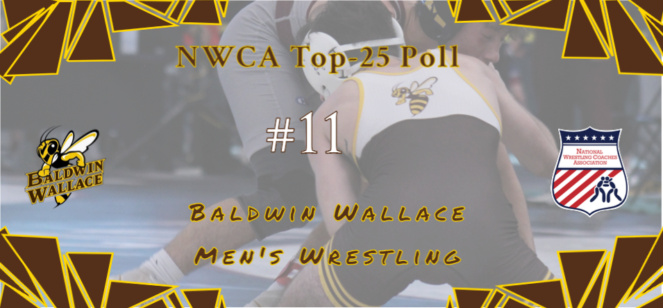 Men&rsquo;s Wrestling Climbs to No. 11 in Latest NWCA Division III Poll