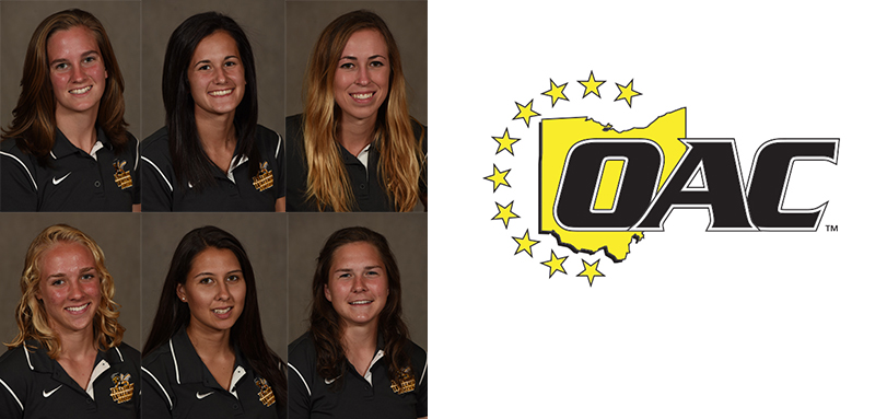 Jenny Burdick, Lauren Haynam, Allie Lehky, Anna Poptic, Julianna Rubin and Emily Tallmadge
