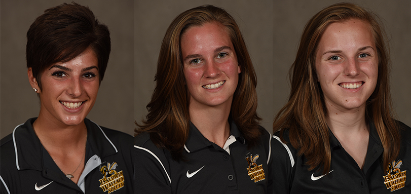 Senior Audrie Wolfe, sophomore Jenny Burdick and freshman Katie Kill each scored two goals