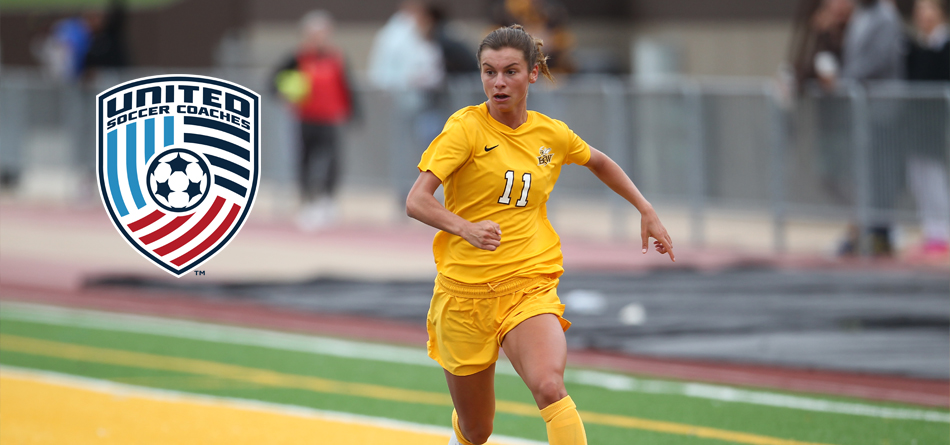 Senior United Soccer Coaches All-American forward Rachel Bender has also been named to the organization's Scholar All-America team (Photo courtesy of John Reid)