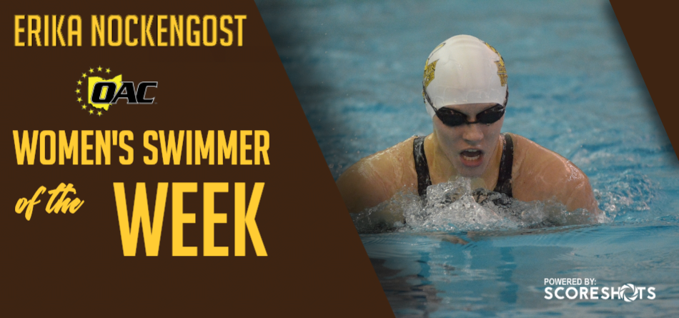 Nockengost Earns First Career OAC Women&rsquo;s Swimming and Diving Weekly Accolade