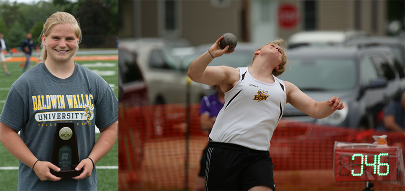 Kim Gallavan National Champion in the shot put.
